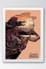 Game of Thrones Çerçeveli Tablo - Taht Oyunları Dizi Posteri Tablo