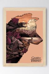 Game of Thrones Çerçeveli Tablo - Taht Oyunları Dizi Posteri Tablo