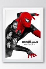 Spider Man Çerçeveli Tablo - Örümcek Adam Fim Posteri Tablo