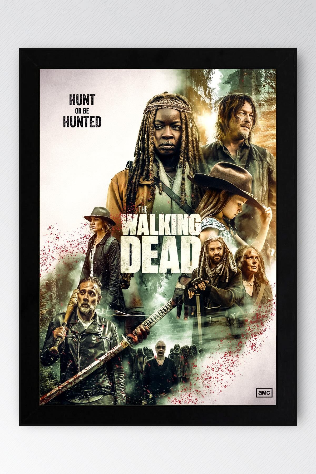 The Walking Dead Çerçeveli Tablo - Dizi Posteri Tablo