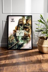 The Walking Dead Çerçeveli Tablo - Dizi Posteri Tablo