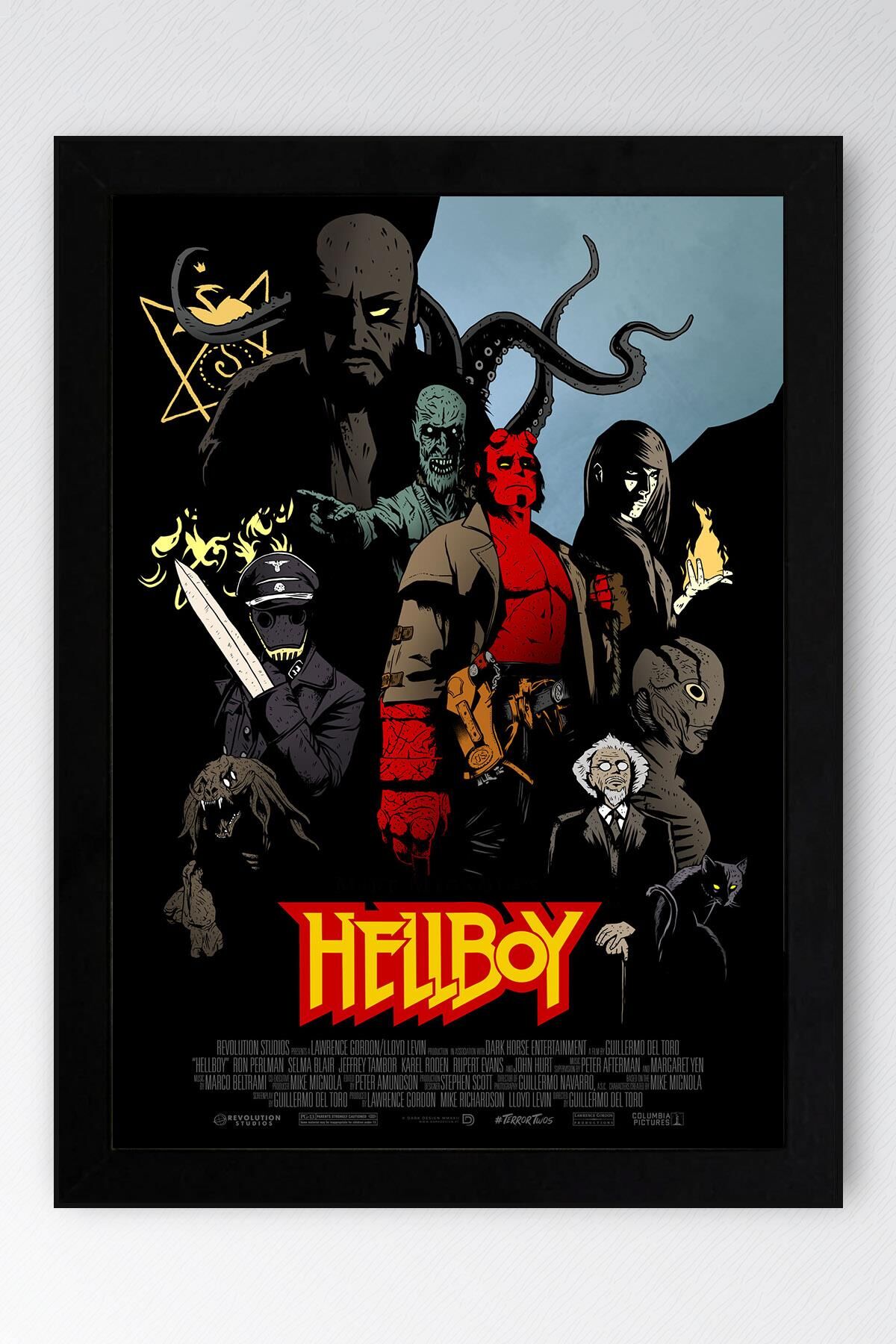 Hellboy Çerçeveli Tablo - Film Posteri Tablo