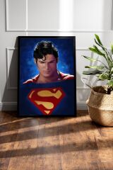 Superman Çerçeveli Tablo - Film Posteri Tablo