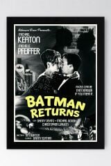 Batman Çerçeveli Tablo - Batman Returns Film Afişi Poster Tablo