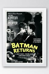 Batman Çerçeveli Tablo - Batman Returns Film Afişi Poster Tablo