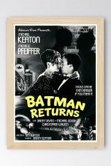 Batman Çerçeveli Tablo - Batman Returns Film Afişi Poster Tablo