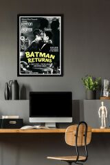 Batman Çerçeveli Tablo - Batman Returns Film Afişi Poster Tablo