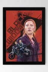 Black Widow Çerçeveli Tablo - Marvel Poster Tablo
