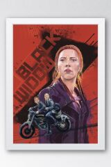 Black Widow Çerçeveli Tablo - Marvel Poster Tablo