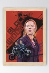 Black Widow Çerçeveli Tablo - Marvel Poster Tablo