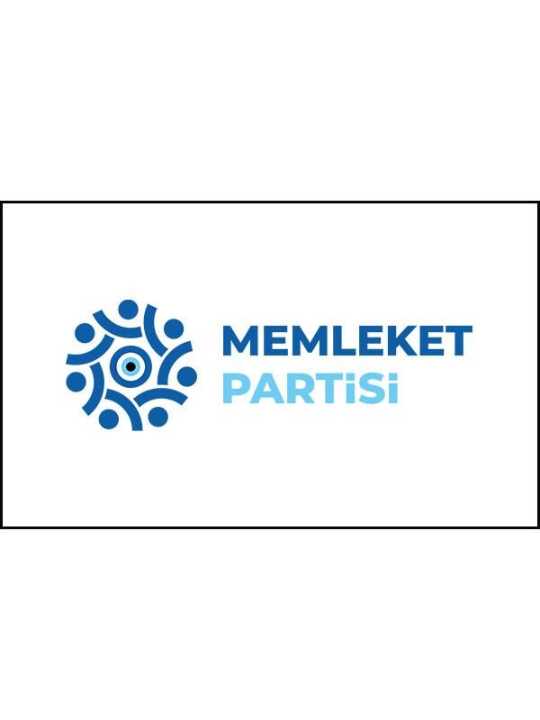 Masa Üstü Memleket Partisi Bayrağı 15x23cm Masa Bayrağı