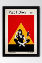 Pulp Fiction Çerçeveli Tablo - Ucuz Roman Fim Posteri Tablo