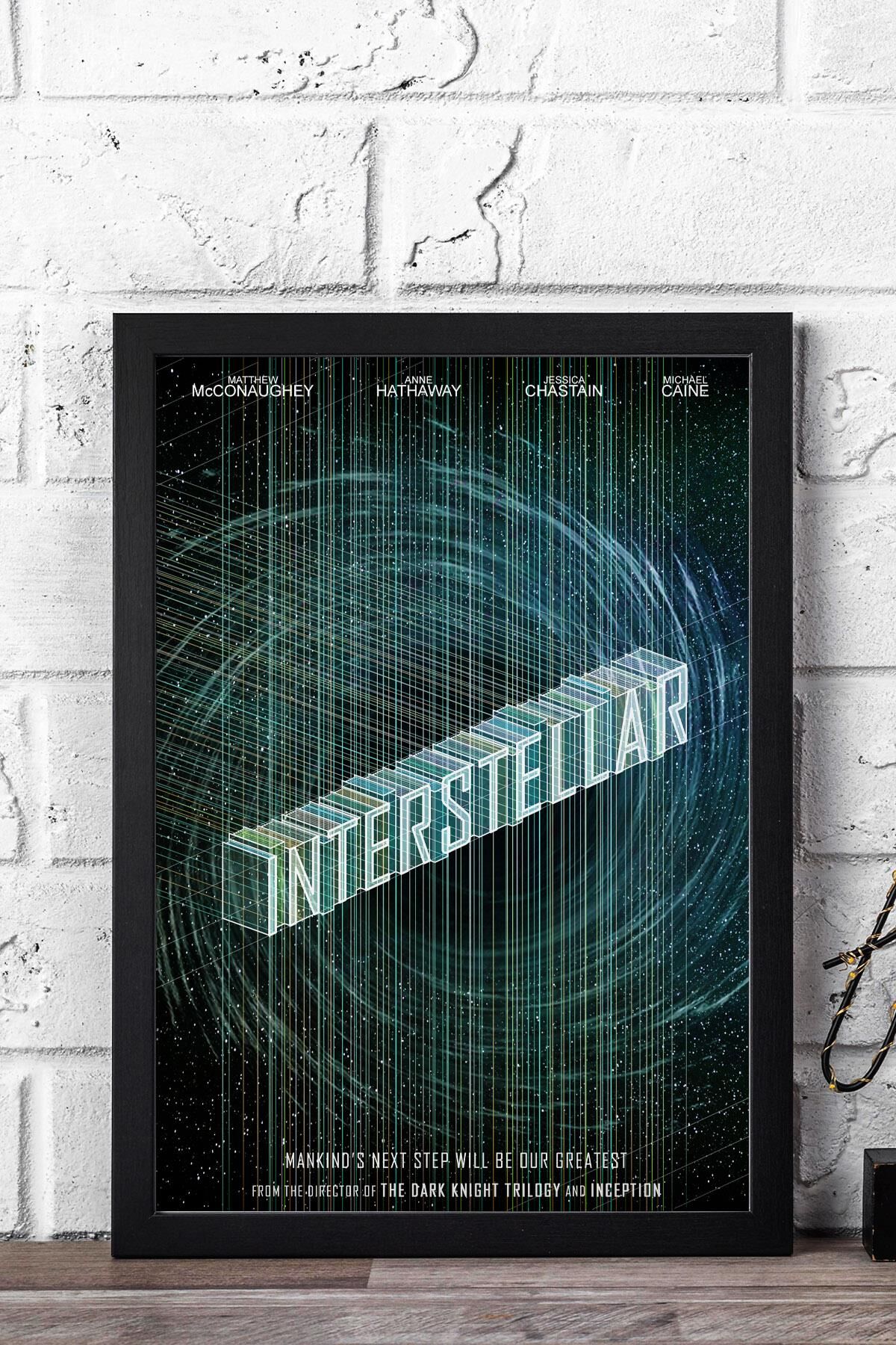 Interstellar Çerçeveli Tablo - Yıldızlararası Film Posteri Tablo