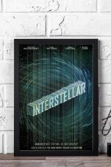 Interstellar Çerçeveli Tablo - Yıldızlararası Film Posteri Tablo