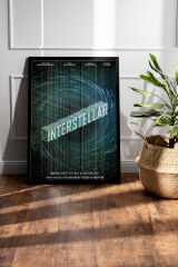 Interstellar Çerçeveli Tablo - Yıldızlararası Film Posteri Tablo