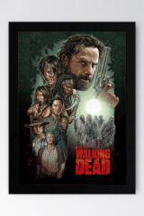 The Walking Dead Çerçeveli Tablo - Dizi Posteri Tablo