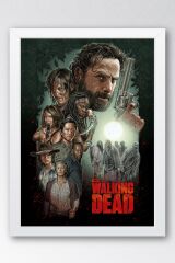 The Walking Dead Çerçeveli Tablo - Dizi Posteri Tablo