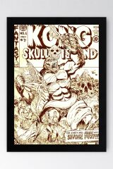 Kong Skull Island Çerçeveli Tablo - Kafatası Adası Film Posteri Tablo