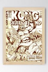 Kong Skull Island Çerçeveli Tablo - Kafatası Adası Film Posteri Tablo