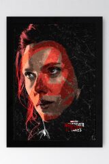 Black Widow Çerçeveli Tablo - Marvel Avengers Poster Tablo