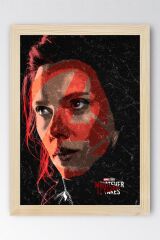 Black Widow Çerçeveli Tablo - Marvel Avengers Poster Tablo