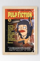 Pulp Fiction Çerçeveli Tablo - Ucuz Roman Fim Posteri Tablo