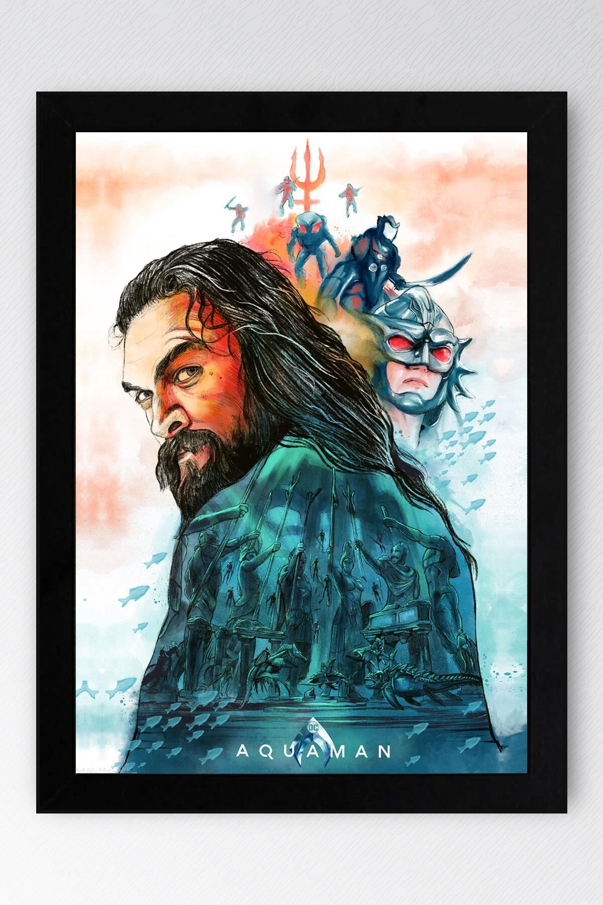 Aquaman Çerçeveli Tablo - Marvel Poster Tablo
