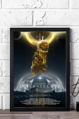 Interstellar Çerçeveli Tablo - Yıldızlararası Film Posteri Tablo