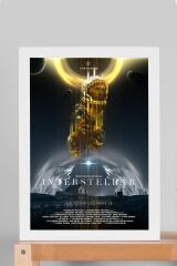 Interstellar Çerçeveli Tablo - Yıldızlararası Film Posteri Tablo