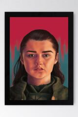 Game of Thrones Arya Stark Çerçeveli Tablo - Taht Oyunları Dizi Posteri Tablo
