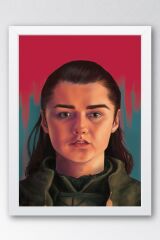Game of Thrones Arya Stark Çerçeveli Tablo - Taht Oyunları Dizi Posteri Tablo