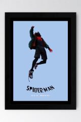 Spider Man Çerçeveli Tablo - Örümcek Adam Örümcek Evreninde Fim Posteri Tablo