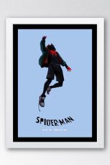 Spider Man Çerçeveli Tablo - Örümcek Adam Örümcek Evreninde Fim Posteri Tablo