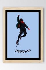 Spider Man Çerçeveli Tablo - Örümcek Adam Örümcek Evreninde Fim Posteri Tablo