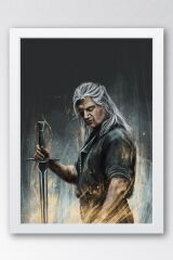 The Witcher Geralt Çerçeveli Tablo - Dizi Posteri Tablo