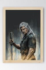 The Witcher Geralt Çerçeveli Tablo - Dizi Posteri Tablo