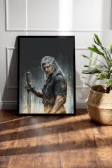 The Witcher Geralt Çerçeveli Tablo - Dizi Posteri Tablo