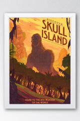 Kong Skull Island Çerçeveli Tablo - Kafatası Adası Film Posteri Tablo