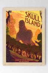 Kong Skull Island Çerçeveli Tablo - Kafatası Adası Film Posteri Tablo