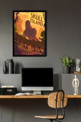 Kong Skull Island Çerçeveli Tablo - Kafatası Adası Film Posteri Tablo