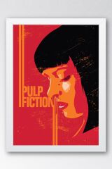 Pulp Fiction Çerçeveli Tablo - Ucuz Roman Fim Posteri Tablo