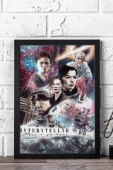 Interstellar Çerçeveli Tablo - Yıldızlararası Film Posteri Tablo