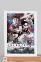 Interstellar Çerçeveli Tablo - Yıldızlararası Film Posteri Tablo