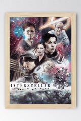 Interstellar Çerçeveli Tablo - Yıldızlararası Film Posteri Tablo