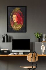 Game of Thrones Arya Çerçeveli Tablo - Taht Oyunları Dizi Posteri Tablo