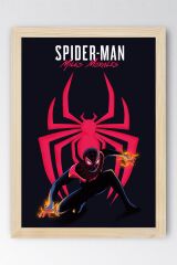 Spider Man Miles Morales Çerçeveli Tablo - Örümcek Adam Fim Posteri Tablo