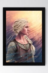 The Witcher Ciri Çerçeveli Tablo - Dizi Posteri Tablo