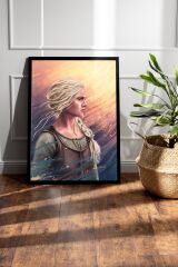 The Witcher Ciri Çerçeveli Tablo - Dizi Posteri Tablo