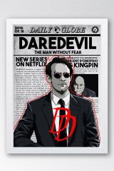 Daredevil Çerçeveli Tablo - Marvel Dizi Poster Tablo