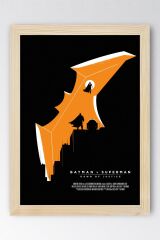 Batman v Superman Çerçeveli Tablo - Poster Tablo